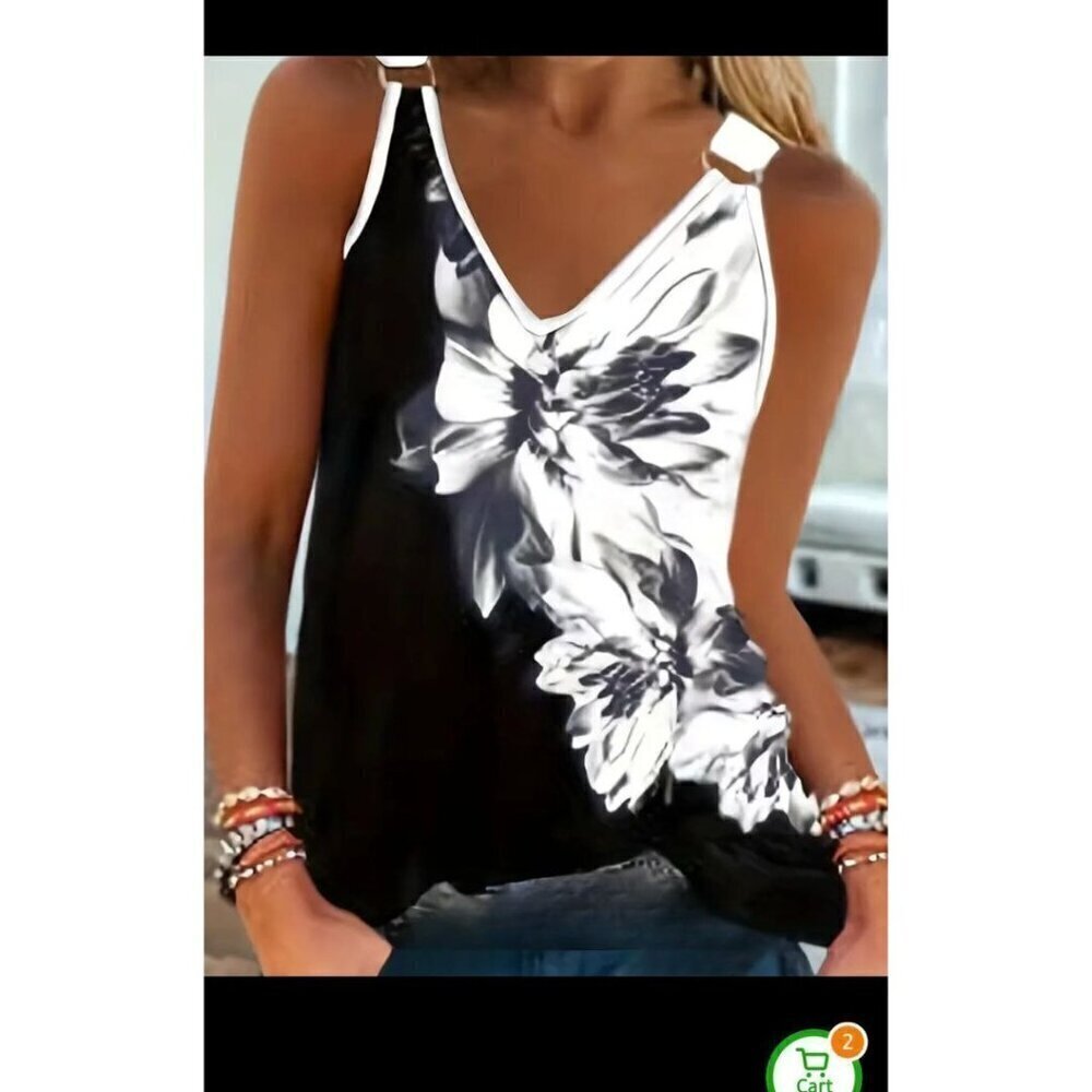 Women's Plus Size V-Neck Tank in Sizes L to XXL